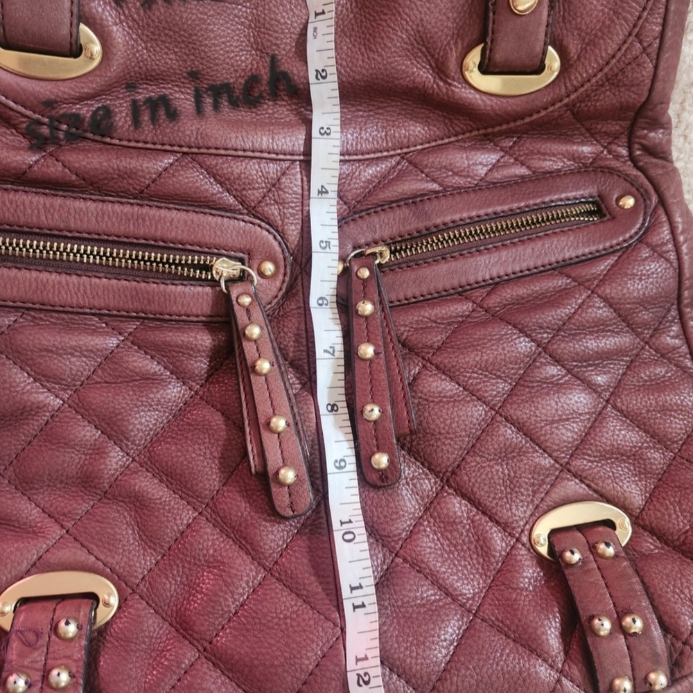 B MAKOSKY Brown Leather Quilted Shoulder Bag with Vintage Appeal - Picture 2 of 8
